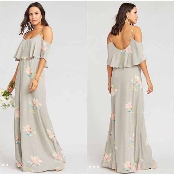 NWT Show Me Your Mumu Caitlin Ruffle Maxi Dress - Picture 1 of 6